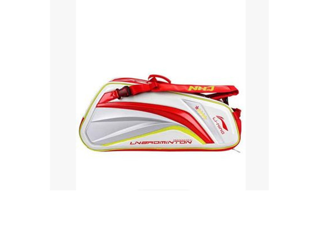 李宁APBG036-1红色国羽同款六支装奥运羽毛球拍包